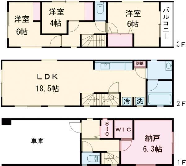 京成電鉄押上線 四ツ木駅 徒歩5分 3階建 築1年
