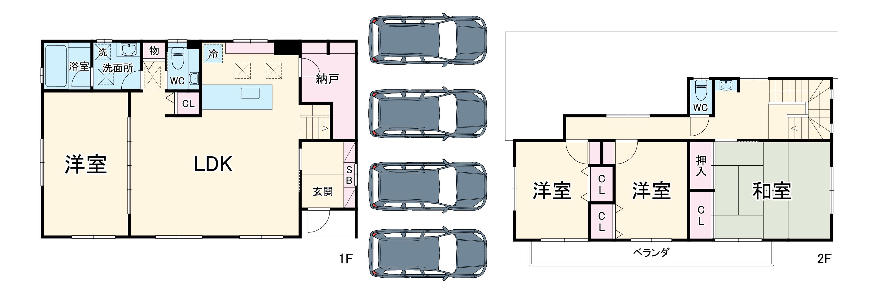 京成電鉄松戸線 二和向台駅 徒歩11分 2階建 築11年