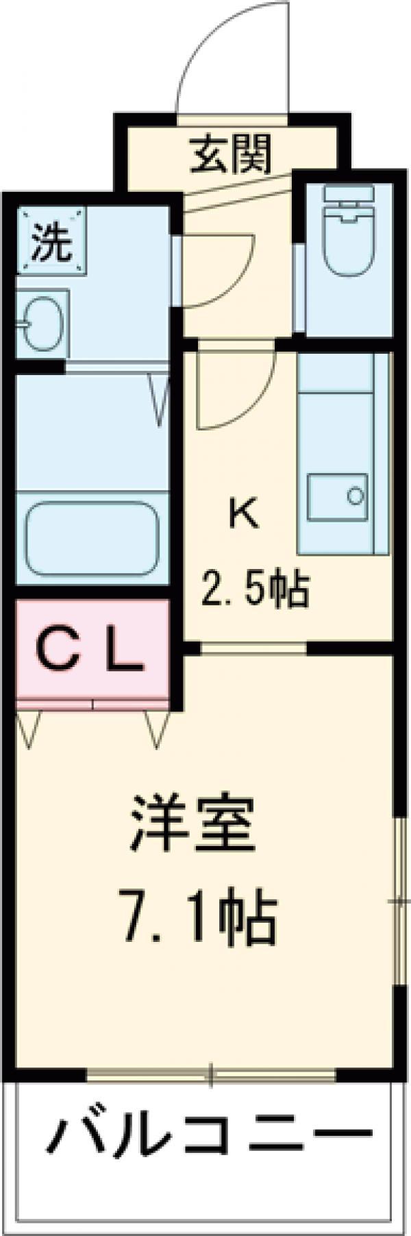 メゾン大塚(1K/1階)の間取り写真