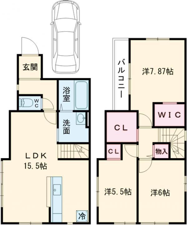 京福嵐山本線 有栖川駅 徒歩14分 2階建 築1年