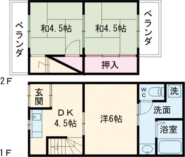 車折甲塚町貸家