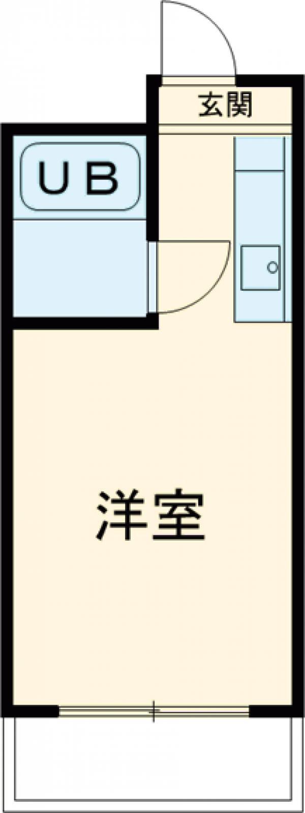 コンフォート椎名町(1K/1階)の間取り写真
