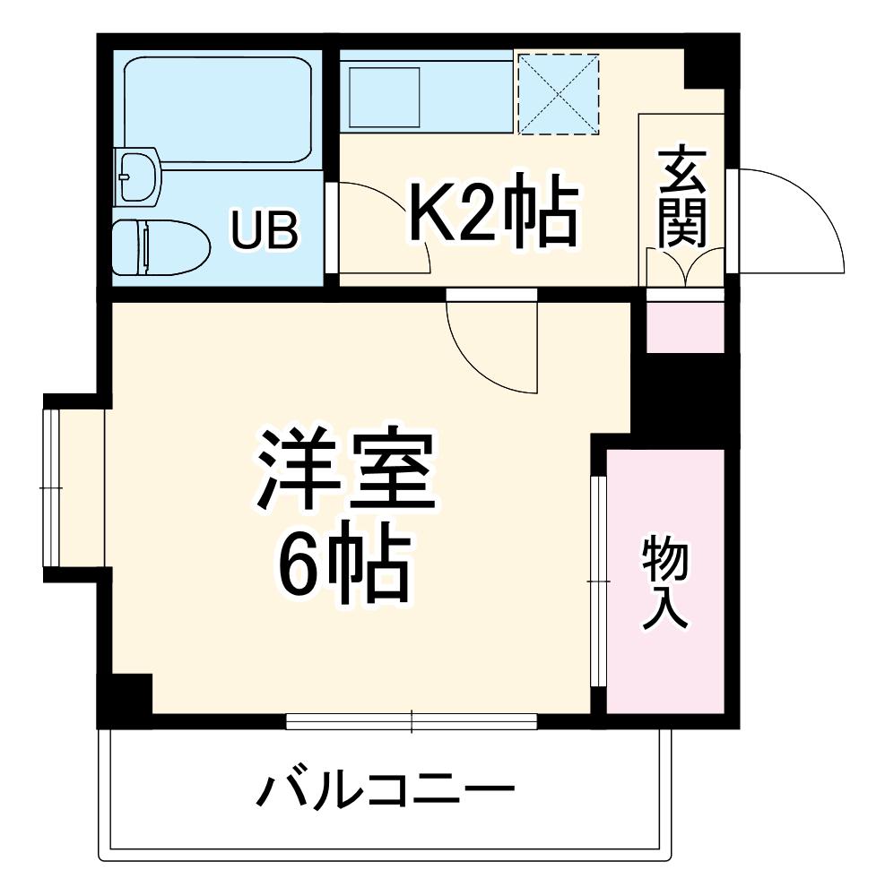 REDEAL北戸田(1K/3階)の間取り写真