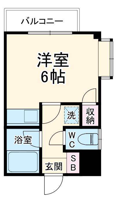 B・Tパーク(ワンルーム/3階)の間取り写真