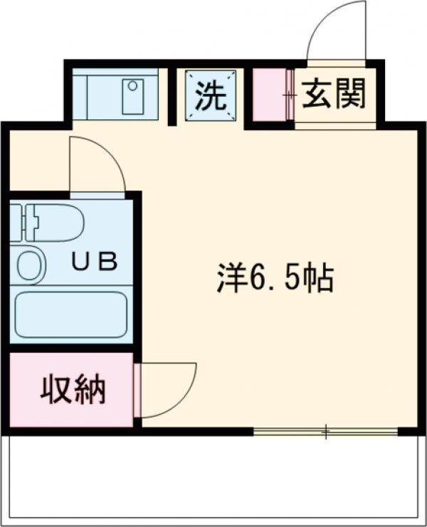 青林堂ハウス(ワンルーム/3階)の間取り写真