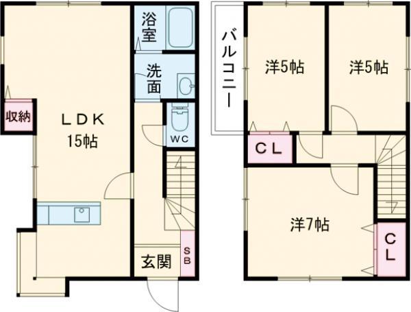 信越本線 磯部駅(群馬) 徒歩31分 2階建 築37年