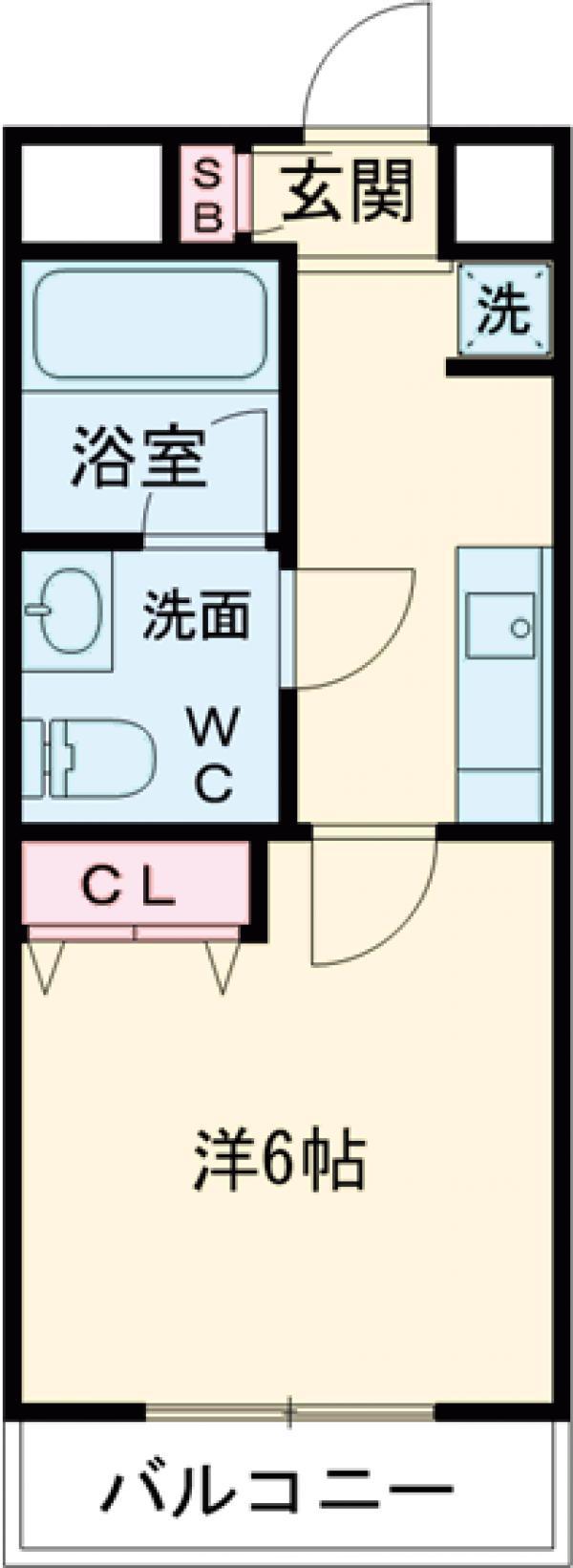 AZESTお花茶屋Ⅳ(1K/4階)の間取り写真