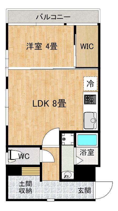 REDEAL町屋レジデンス(1SLDK/3階)の間取り写真