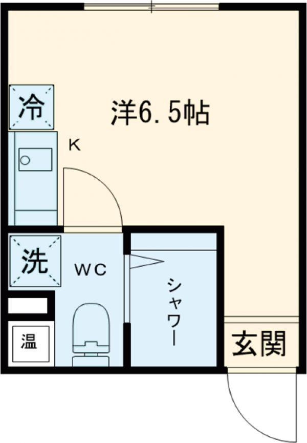 COCOFLAT笹塚3(ワンルーム/2階)の間取り写真