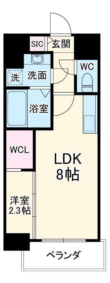 LAUSANNE(1LDK/9階)の間取り写真