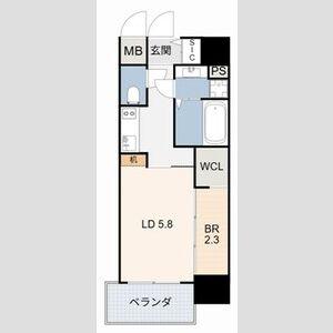 LAUSANNE(1LDK/9階)の間取り写真