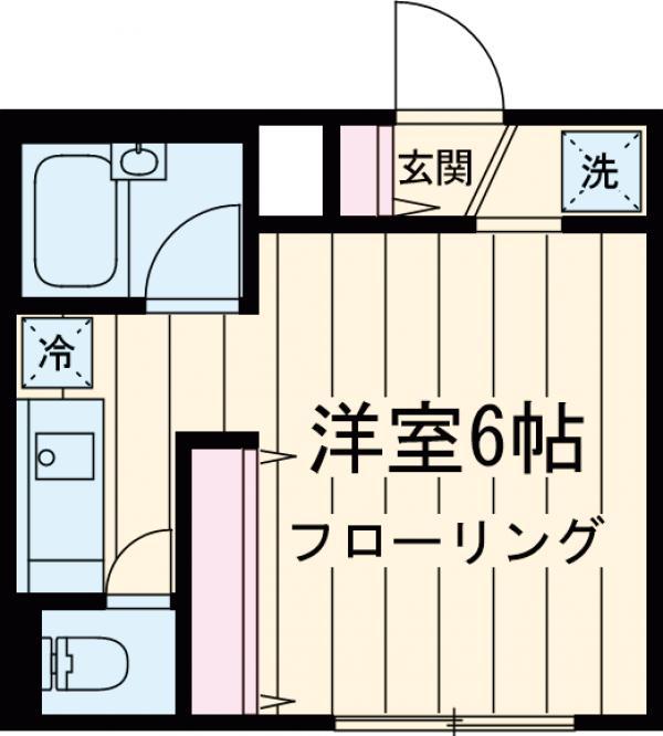プチグランデ立石(ワンルーム/1階)の間取り写真