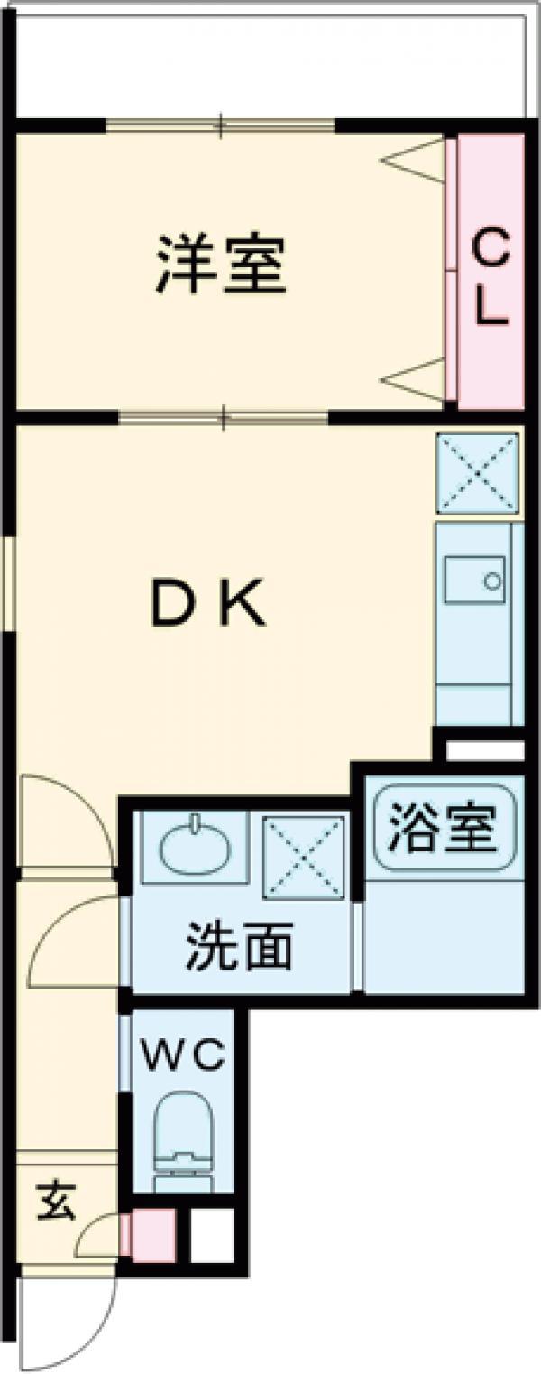 ARCA桂川(1DK/5階)の間取り写真