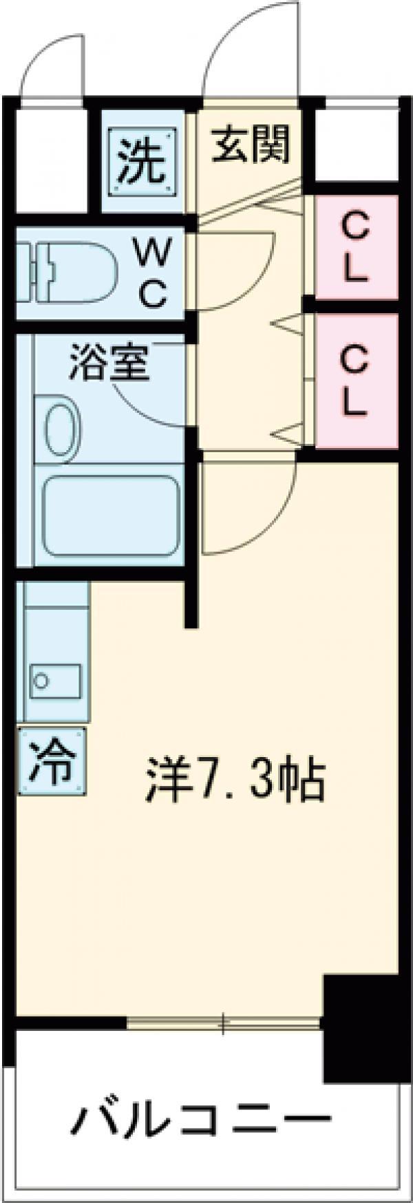 MSM町田(ワンルーム/2階)の間取り写真