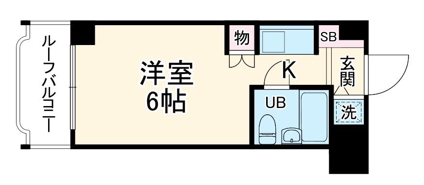 ライオンズステーションプラザ杉田(ワンルーム/4階)の間取り写真
