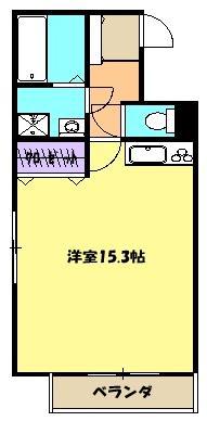 ハイムルビコン(ワンルーム/1階)の間取り写真