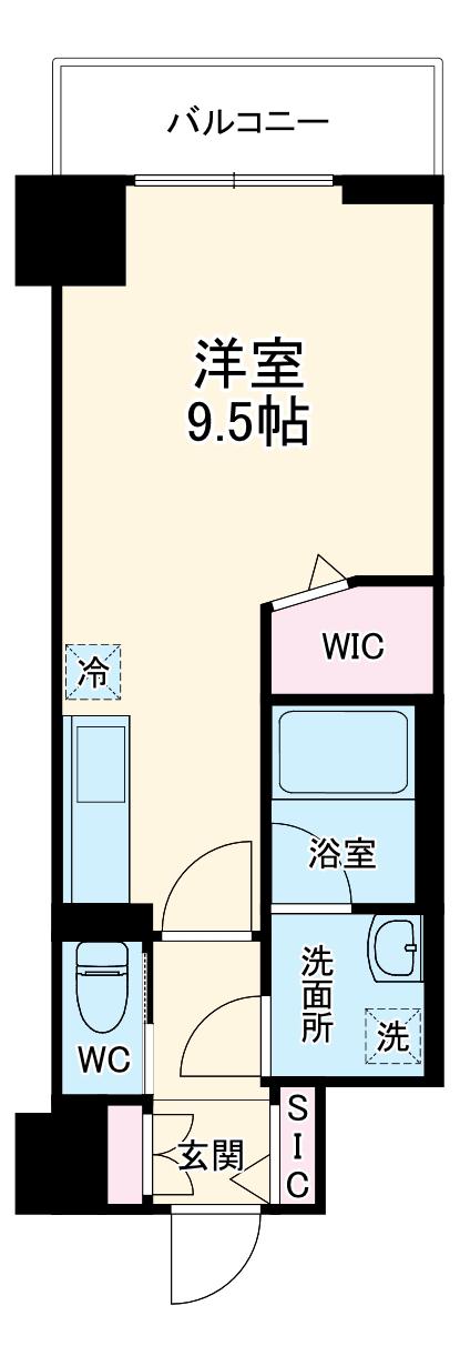 MELIV大曽根(ワンルーム/10階)の間取り写真