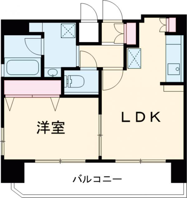 アマヴェル洗足(1LDK/9階)の間取り写真