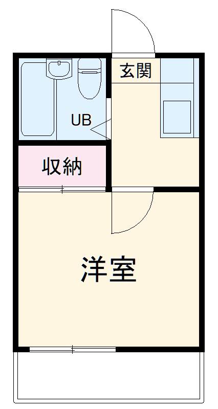 パレス高畑中郷(1K/2階)の間取り写真