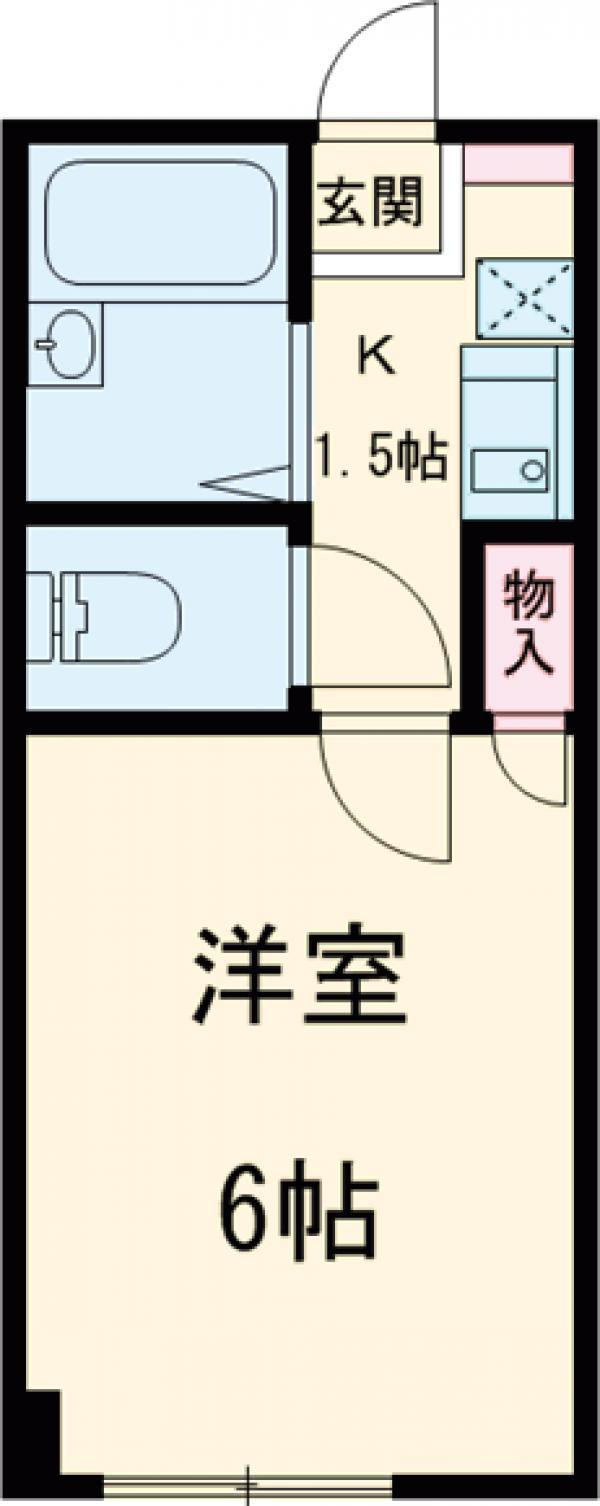 アネックス堀口(ワンルーム/3階)の間取り写真