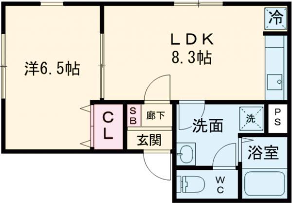 西武池袋・豊島線 中村橋駅 徒歩9分 3階建 新築(1LDK/1階)の間取り写真