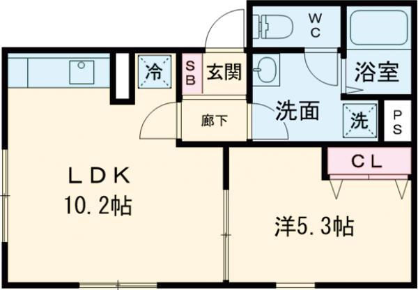 西武池袋・豊島線 中村橋駅 徒歩9分 3階建 新築(1LDK/1階)の間取り写真