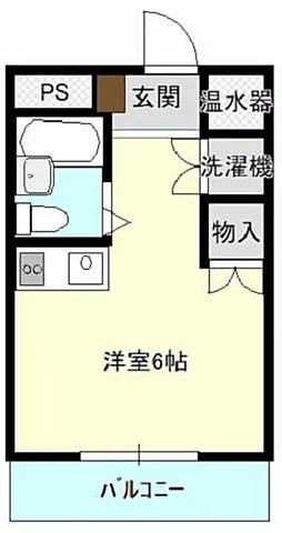 オクトワール浜北(ワンルーム/3階)の間取り写真