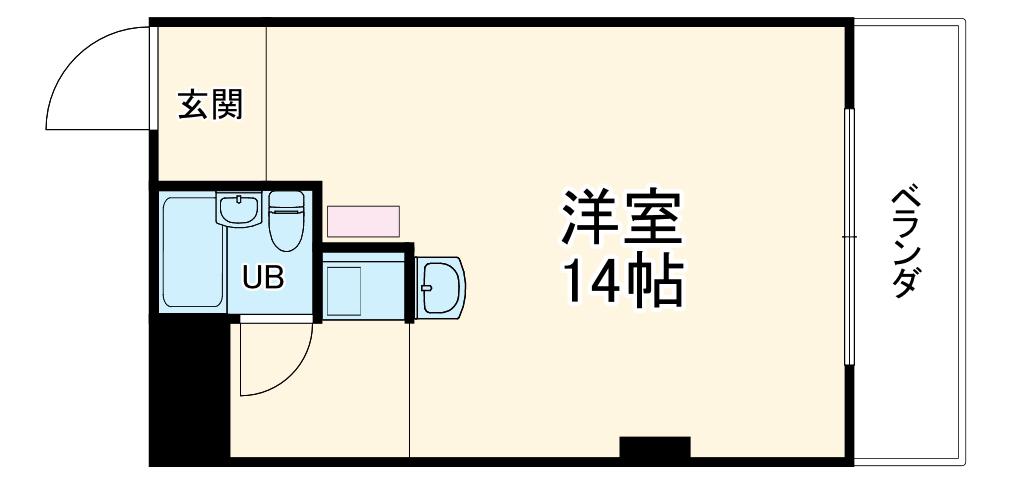 ライオンズプラザ南太田(ワンルーム/1階)の間取り写真
