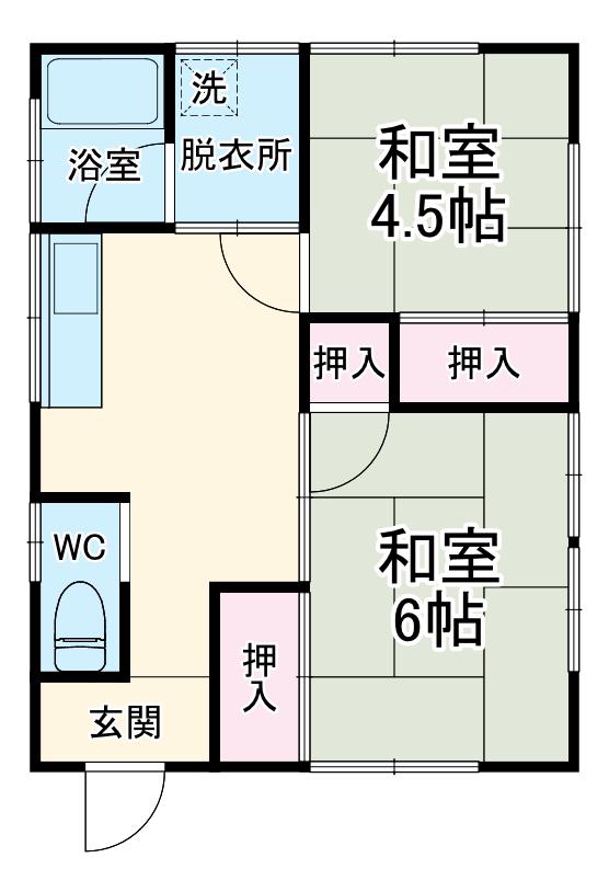 北総鉄道 大町駅(千葉) 徒歩5分 2階建 築47年