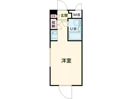 パークハイム吉祥寺(ワンルーム/3階)の間取り写真