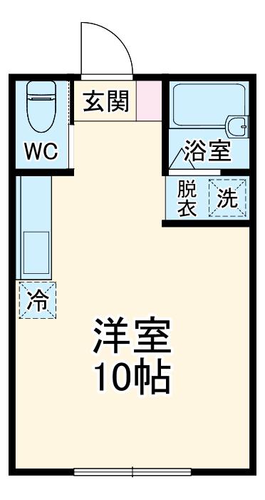 第二五反田ハイツ(ワンルーム/2階)の間取り写真