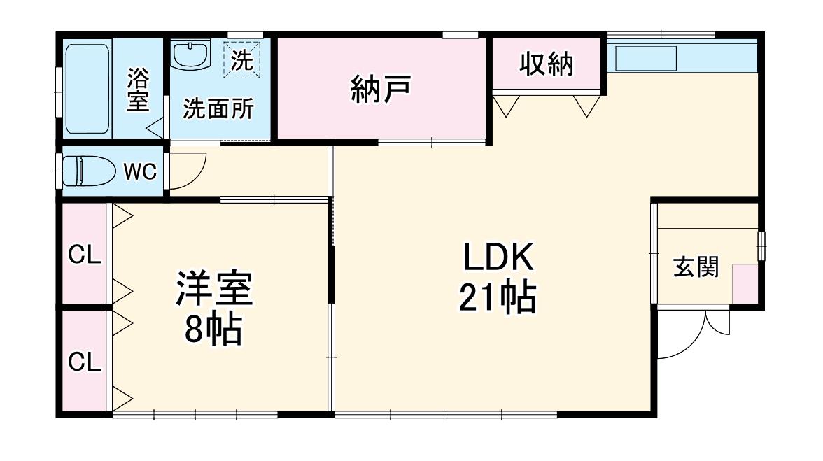 ミニハイツこばやし(1SLDK/1階)の間取り写真