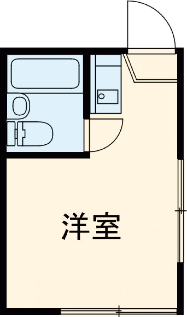 MTハウスB棟(ワンルーム/2階)の間取り写真