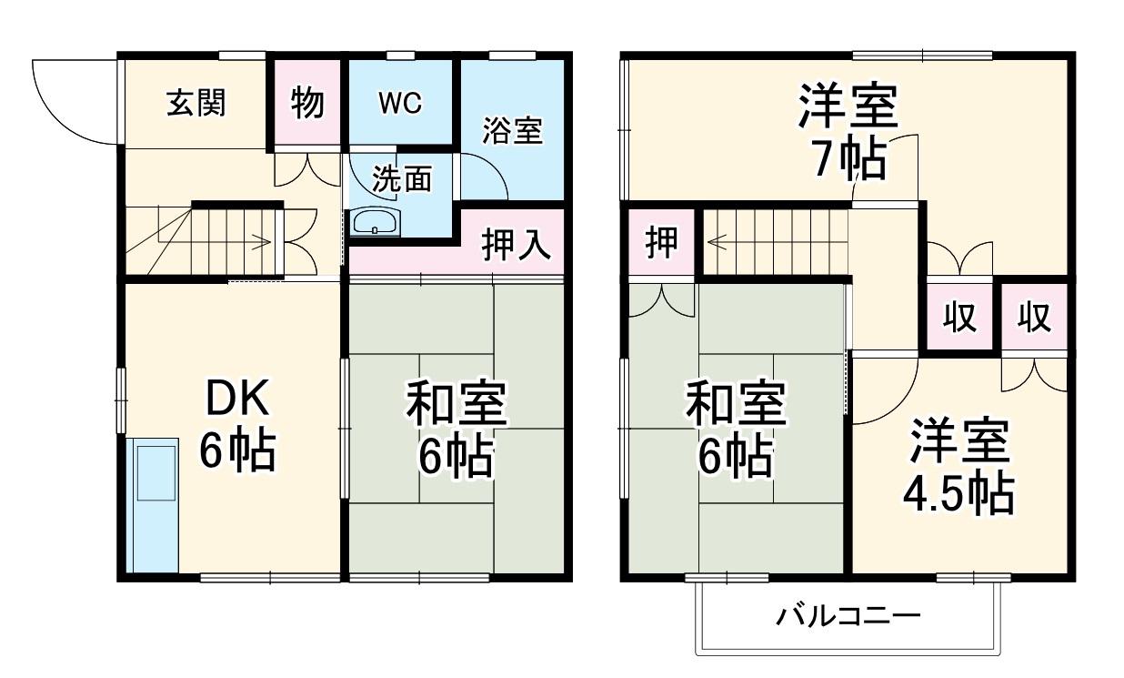 佐藤テラス(4DK)の間取り写真