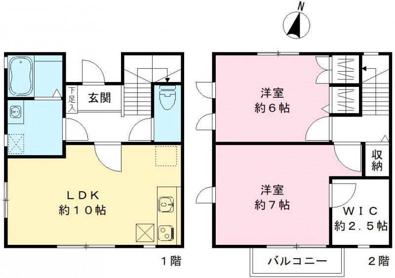 グレースガーデン(2LDK/1階)の間取り写真