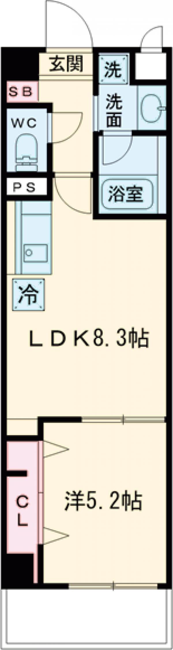 VORT中村ⅡRESIDENCE(1LDK/3階)の間取り写真