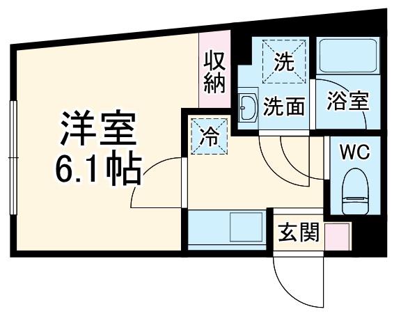 COMFORT YOKOHAMA(1K/1階)の間取り写真