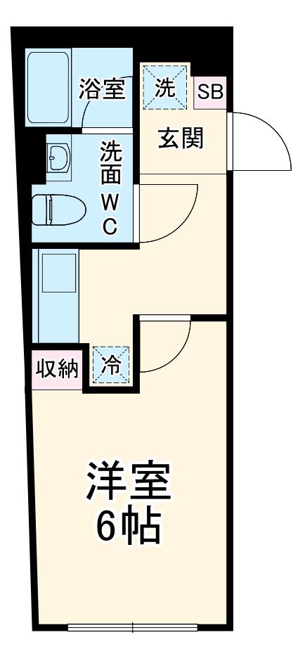COMFORT YOKOHAMA(1K/3階)の間取り写真
