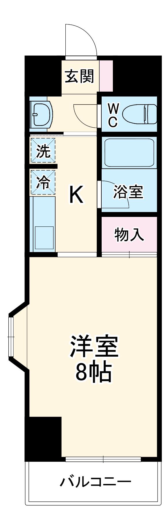 高野山第一ビル(ワンルーム/5階)の間取り写真