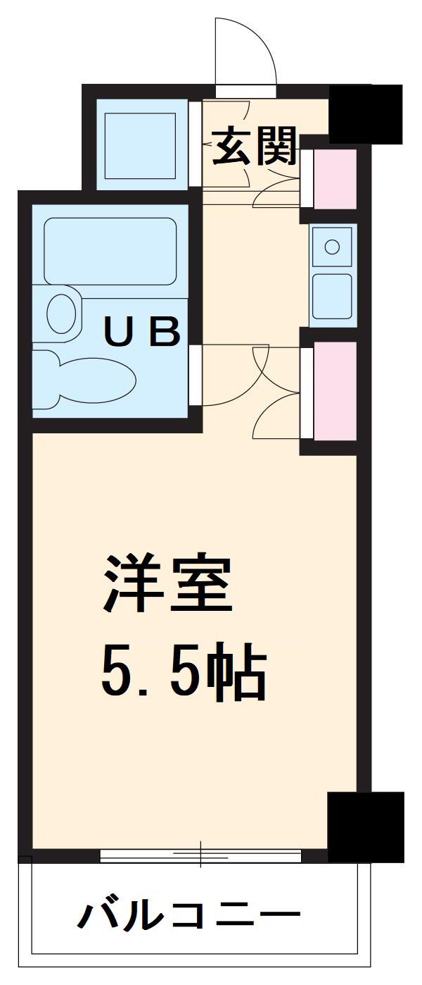 朝日プラザ名古屋ターミナルスクエア(ワンルーム/3階)の間取り写真