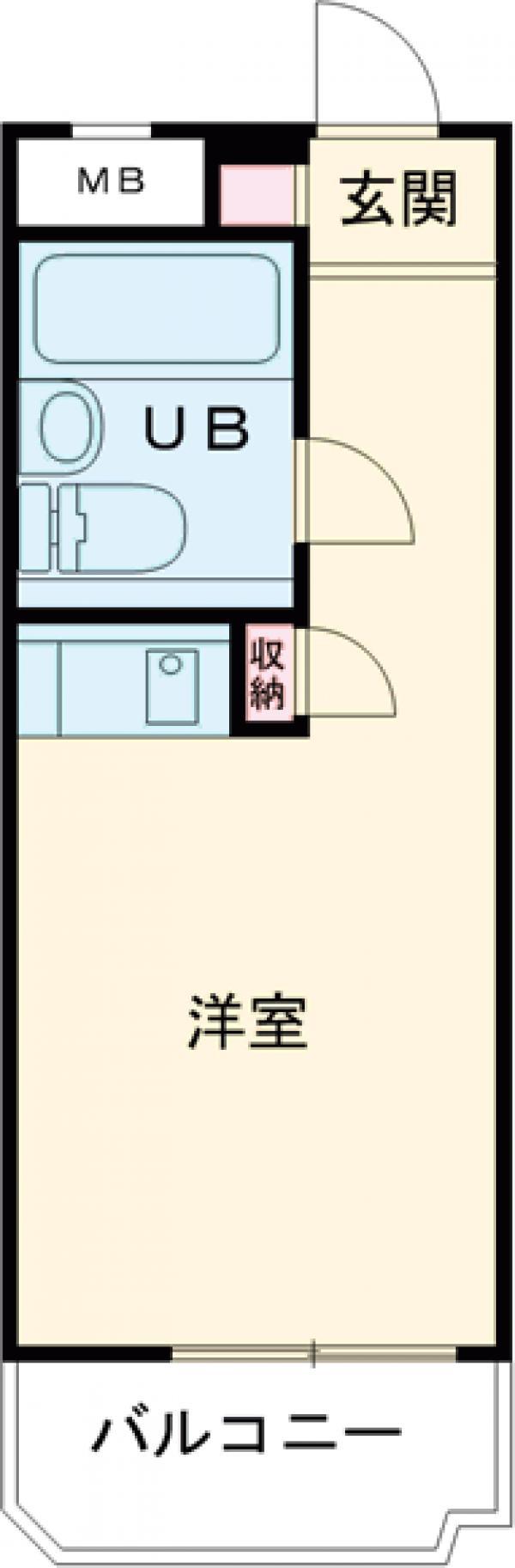 パレドール杉並(ワンルーム/2階)の間取り写真