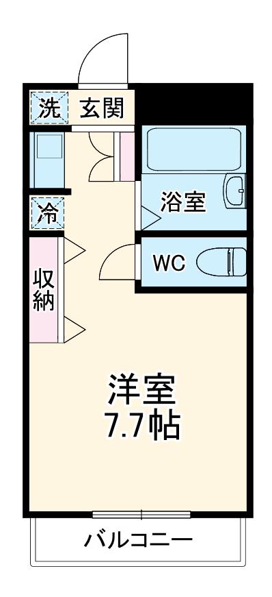 スペースブロス(1K/5階)の間取り写真