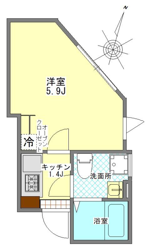 光が丘AP(ワンルーム/3階)の間取り写真