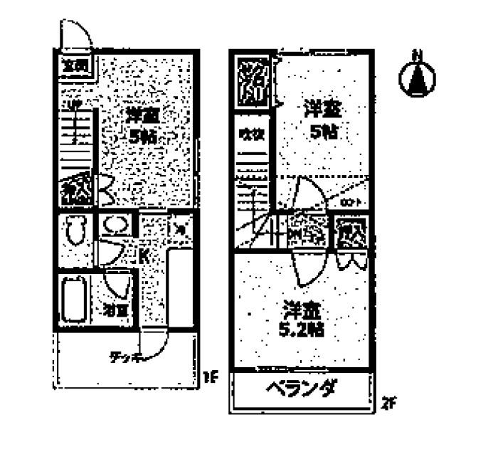 コスモシティ大智(3K/1階)の間取り写真