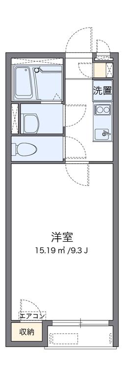 レオネクストYAMAZAKIⅡ(1K/1階)の間取り写真