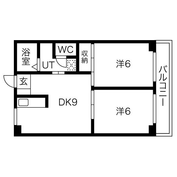 レジェント幸和(3LDK/7階)の間取り写真