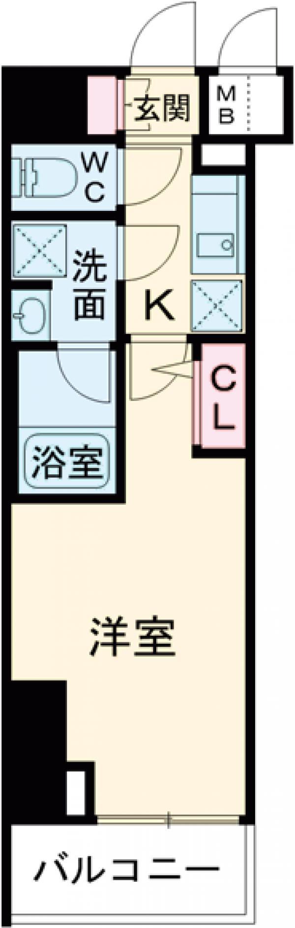 コンシェリア町屋(1K/5階)の間取り写真