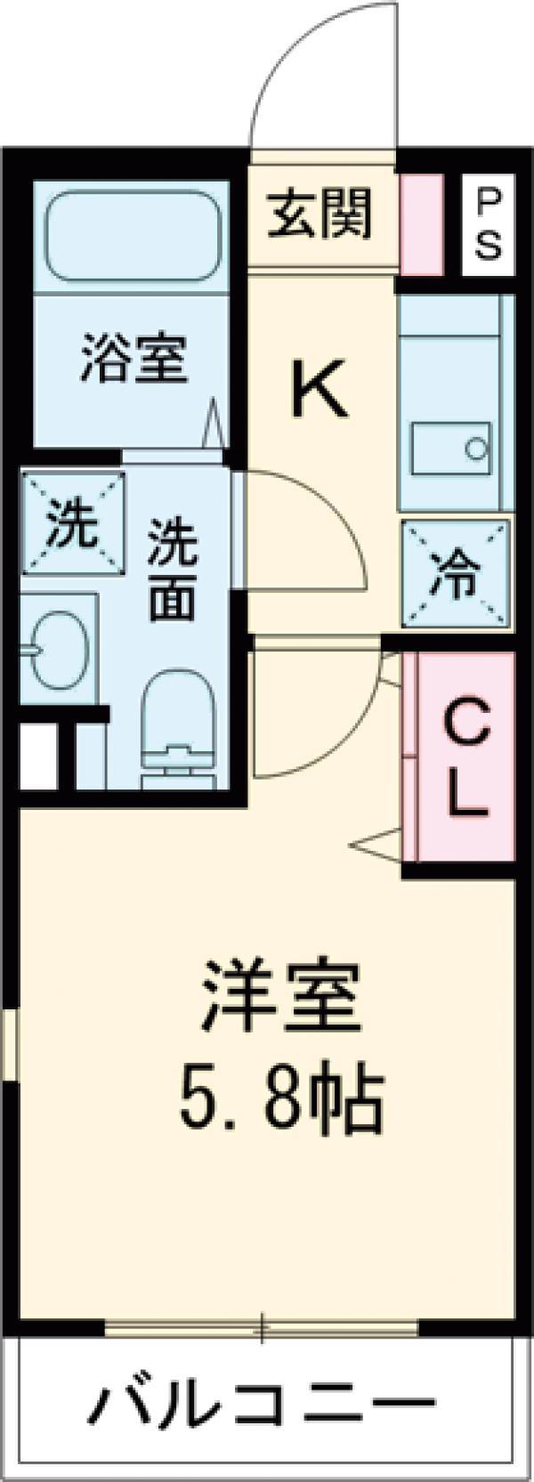 ラフィスタ亀有Ⅱ(1K/1階)の間取り写真