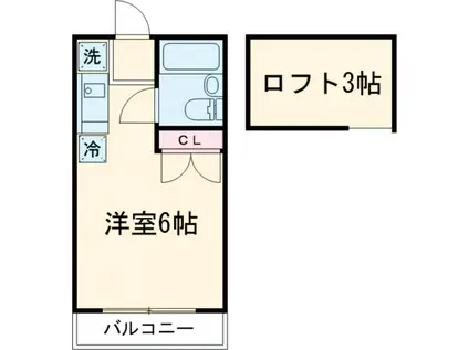 リトルブーケ久我山(ワンルーム/1階)の間取り写真