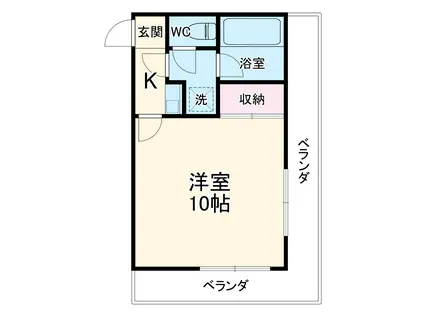 切替ビル(1K/3階)の間取り写真